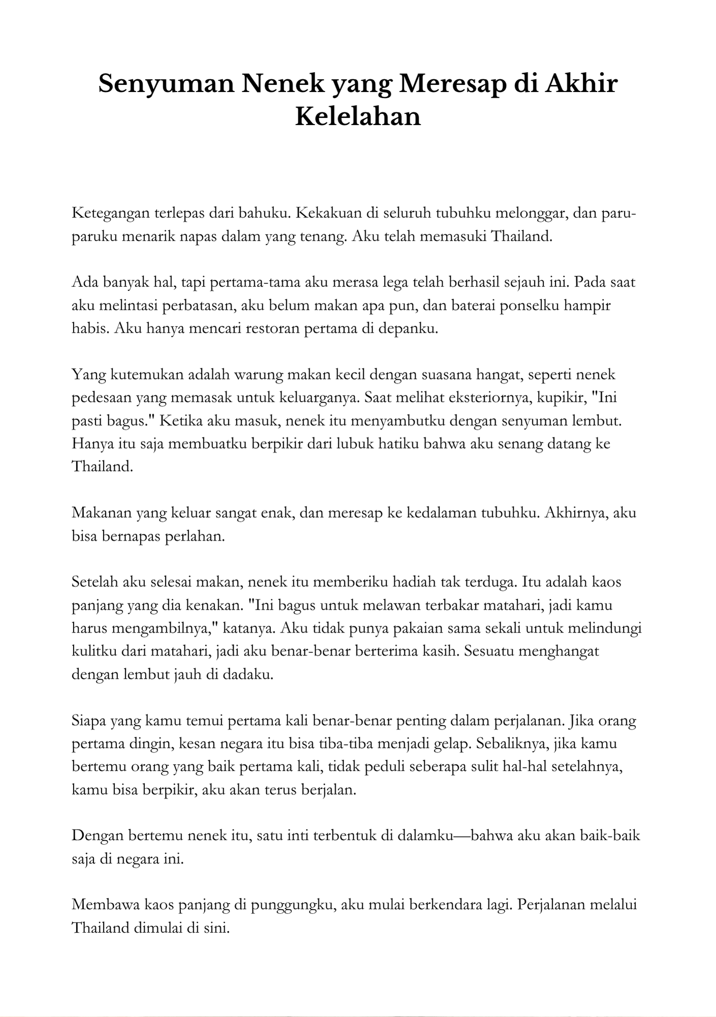 Memorias del camino — Edición Tailandia