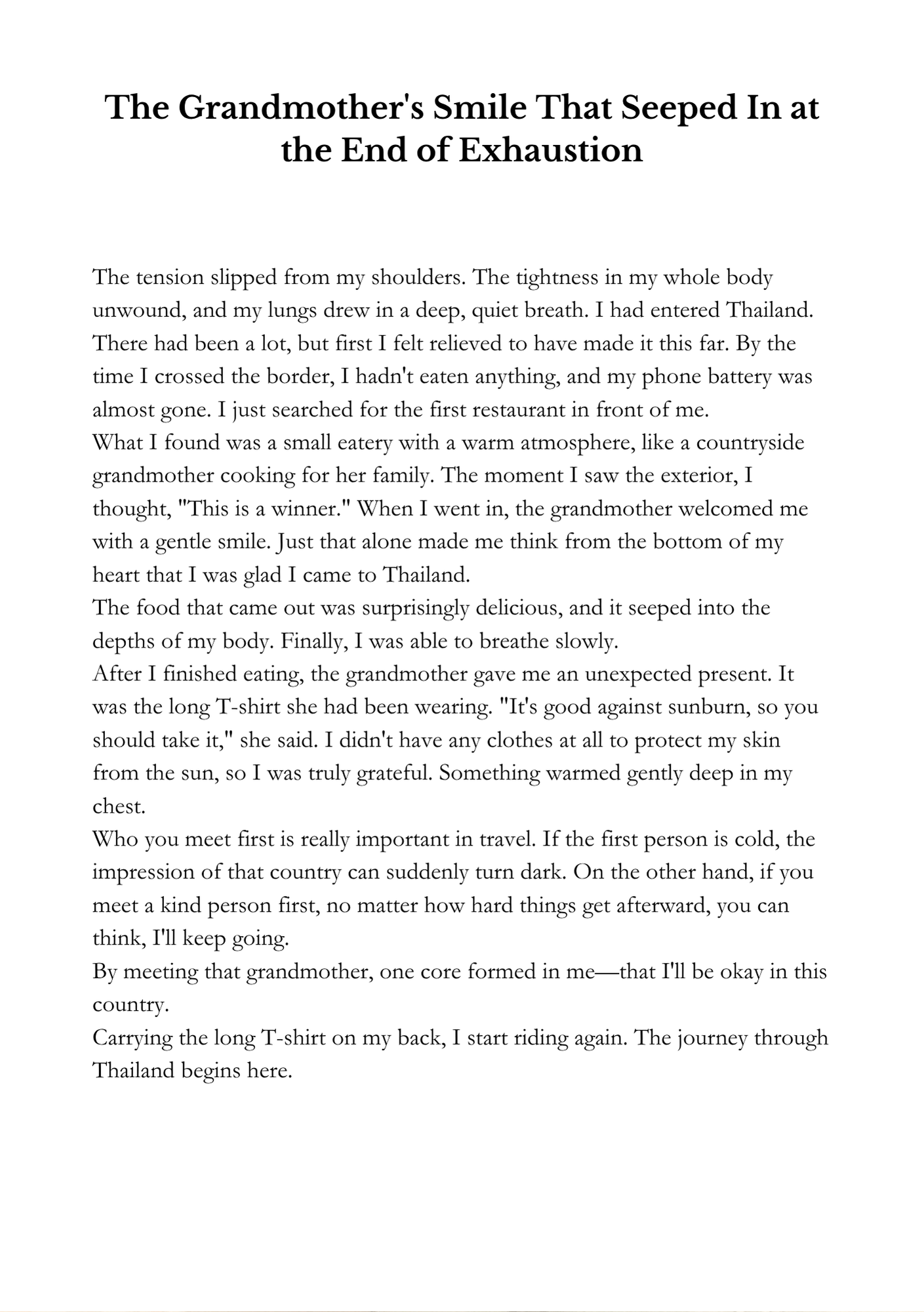 Memorias del camino — Edición Tailandia