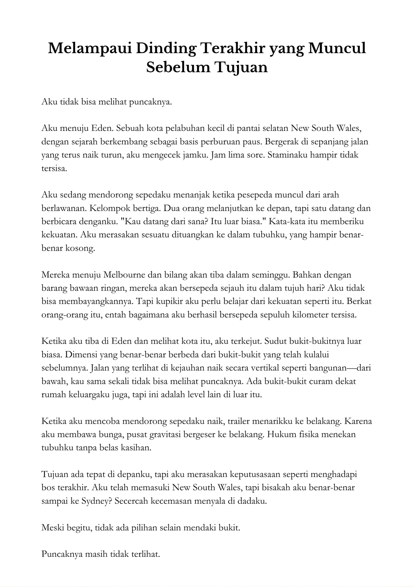 Kenangan di Jalan — Edisi Indonesia 4