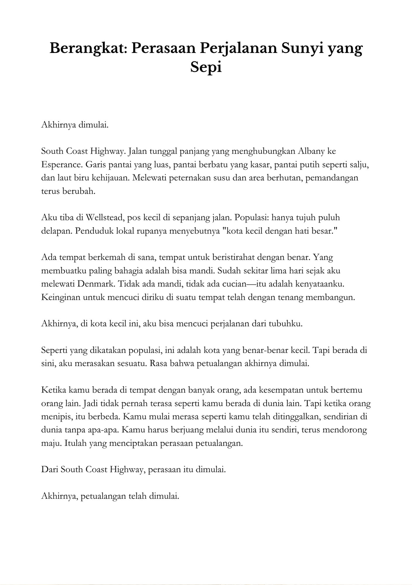 Kenangan di Jalan — Edisi Australia 2